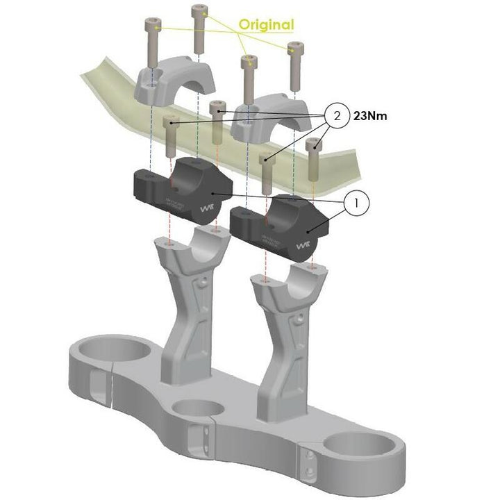 Handlebar Riser with Offset for HARLEY DAVIDSON Pan America (2021-)