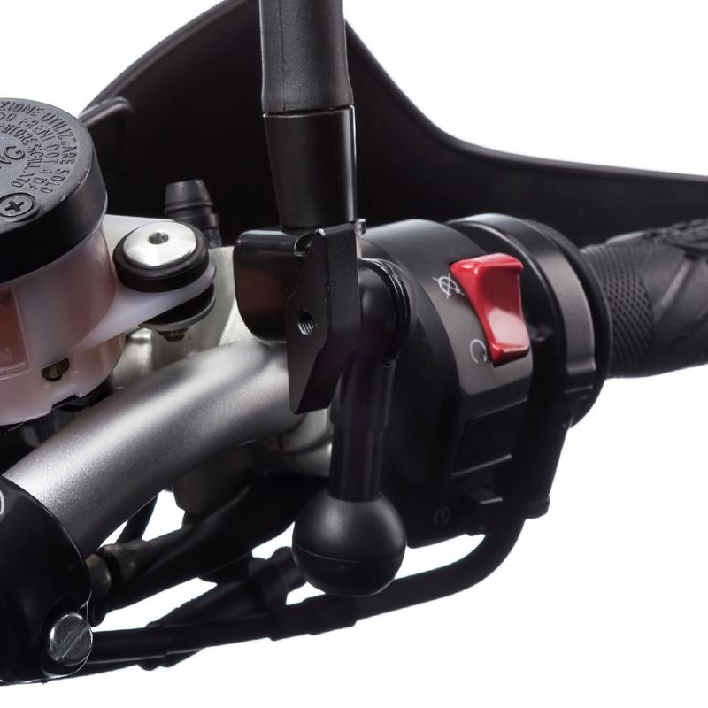 Mirror Stem Mount V2 8-10mm Thread  - Including new 3 Prong Adapter V2