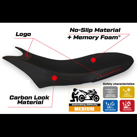 Orlando 1 Comfort System Seat Cover for DUCATI Hypermotard 950 (2019-2022)
