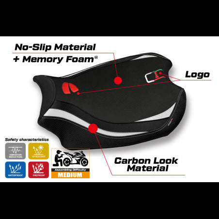 Glinka Comfort System Seat Cover for DUCATI Panigale V4 (2018-2024)