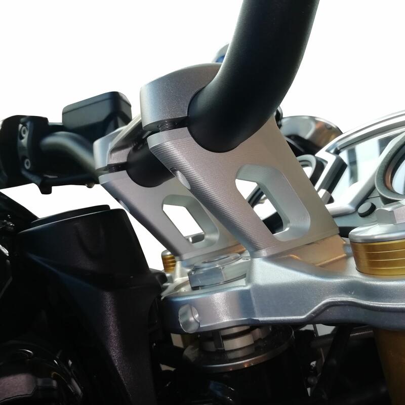 Handlebar Riser 25mm High with 23mm Offset for BMW R NineT / Pure / Sc ...